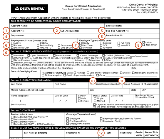 Foundation paper enrollment large groups